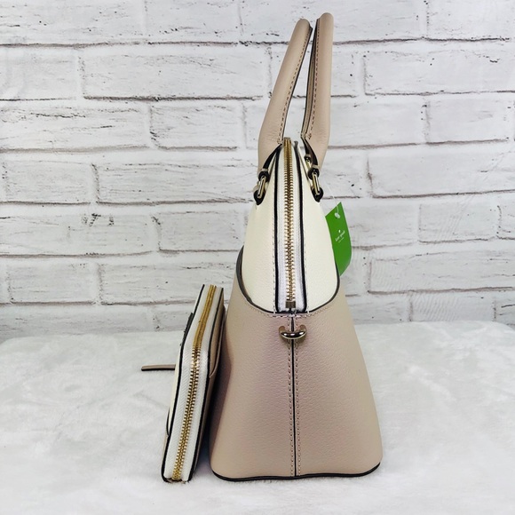 2PCS Kate Spade Carli Groove Street Satchel Wallet - Picture 3 of 8